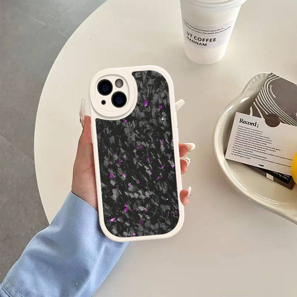 Racing Material APEX CARBON FRAGMENT For IPhone 16 15 14 13 12 11 Pro Max Plus Shockproof Leather Soft Phone Cover