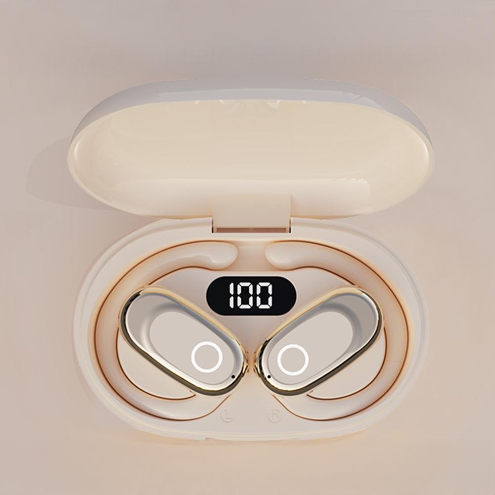 5.1 OWS Rotatable Earhook Bluetooth Headphones Long Battery Life Sports Headphones With Digital Display