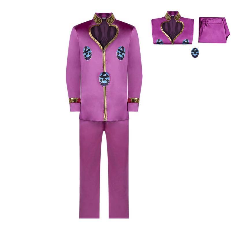 Jojos Bizarre Adventure Giorno Giovanna Cosplay Attire With Polyester Fabric For Cosplay Events S