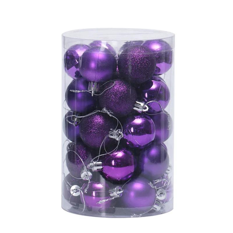 4CM Christmas Ball Box Set Available Lightweight Holiday Christmas Tree Ornament Decorations Christmas Decorations 34PCS/Box