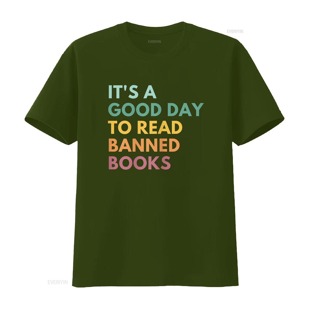 It s A Good Day To Read Banned Books T Shirt vintage Washed Versatile Casual Slightly fashion designer clothes Stretched