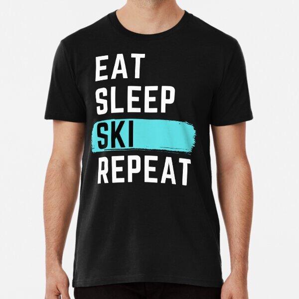 Eat Sleep Ski Repeat T-Shirt XXL
