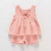 Summer Girls Fashion 2 Piece Set Sleeveless T Shirt And Shorts Baby Toddler Casual Outfit Clothes