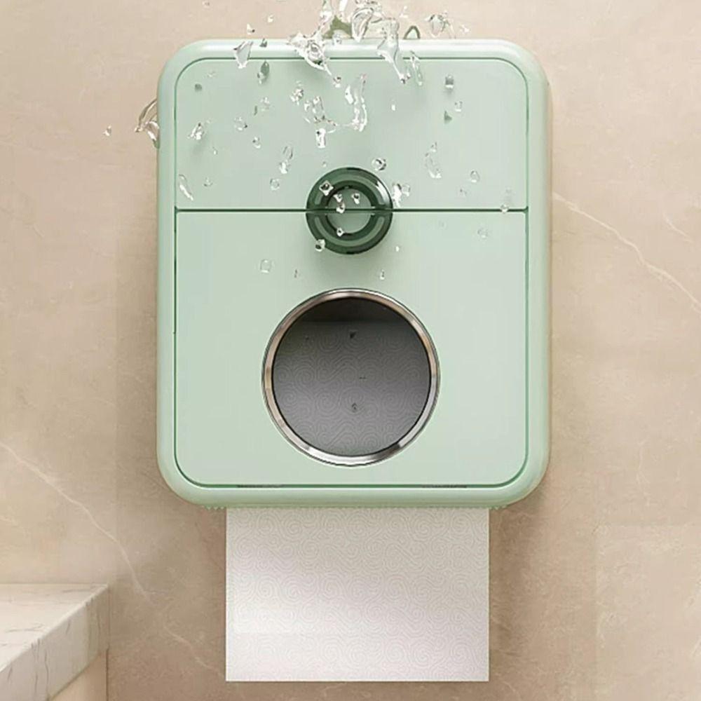 Wall Mounted Toilet Paper Storage Box Plastic Toilet Paper Holder Durable Paper Towel Box  Bathroom