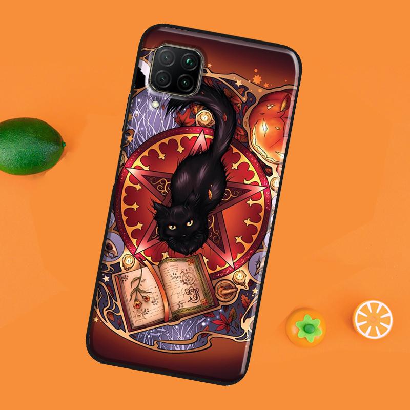 Pisică magică Carcasa Vrăjitoarelor Pentru Huawei P30 Pro P20 P40 Mate 20 Lite P Smart 2021 2019 Nova 5T Honor 50 10i 9X 8X