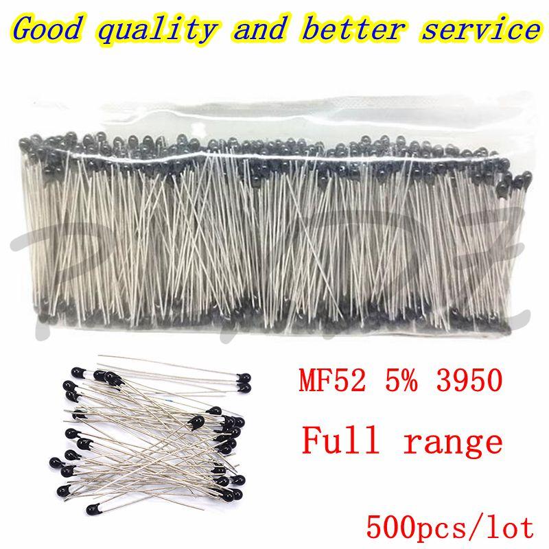 

500PCS NTC-MF52AT NTC Thermistor MF52 Thermal Resistor B 3950 5% 1K 1.5K 2K 2.2K 3K 4.7K 5K 10K 15K 20K 30K 40K 47K 50K 100K ohm 4.7K
