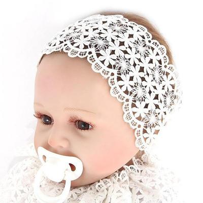 Jenny Lace Wide Curl Chip Bonnet Baby Hairband (6408607)