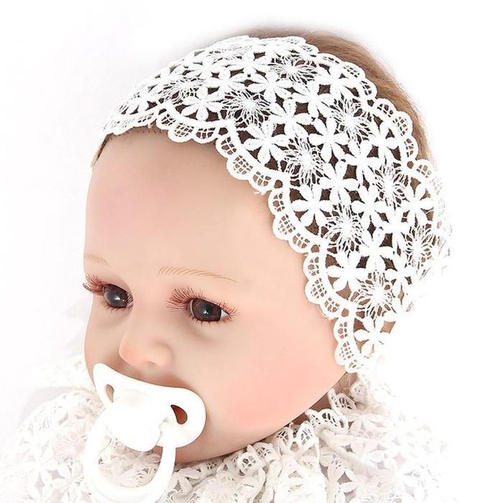 

Jenny Lace Wide Curl Chip Bonnet Baby Hairband (6408607)
