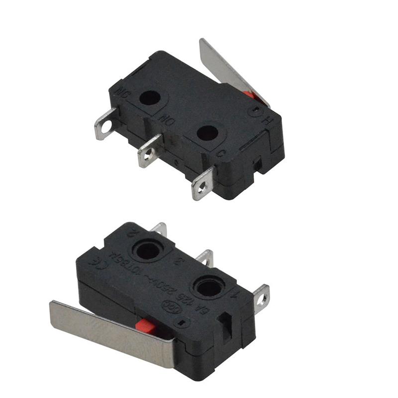5pcs  Microswitch Micro Roller Lever Arm Open Close Limit Switch KW12-3 PCB