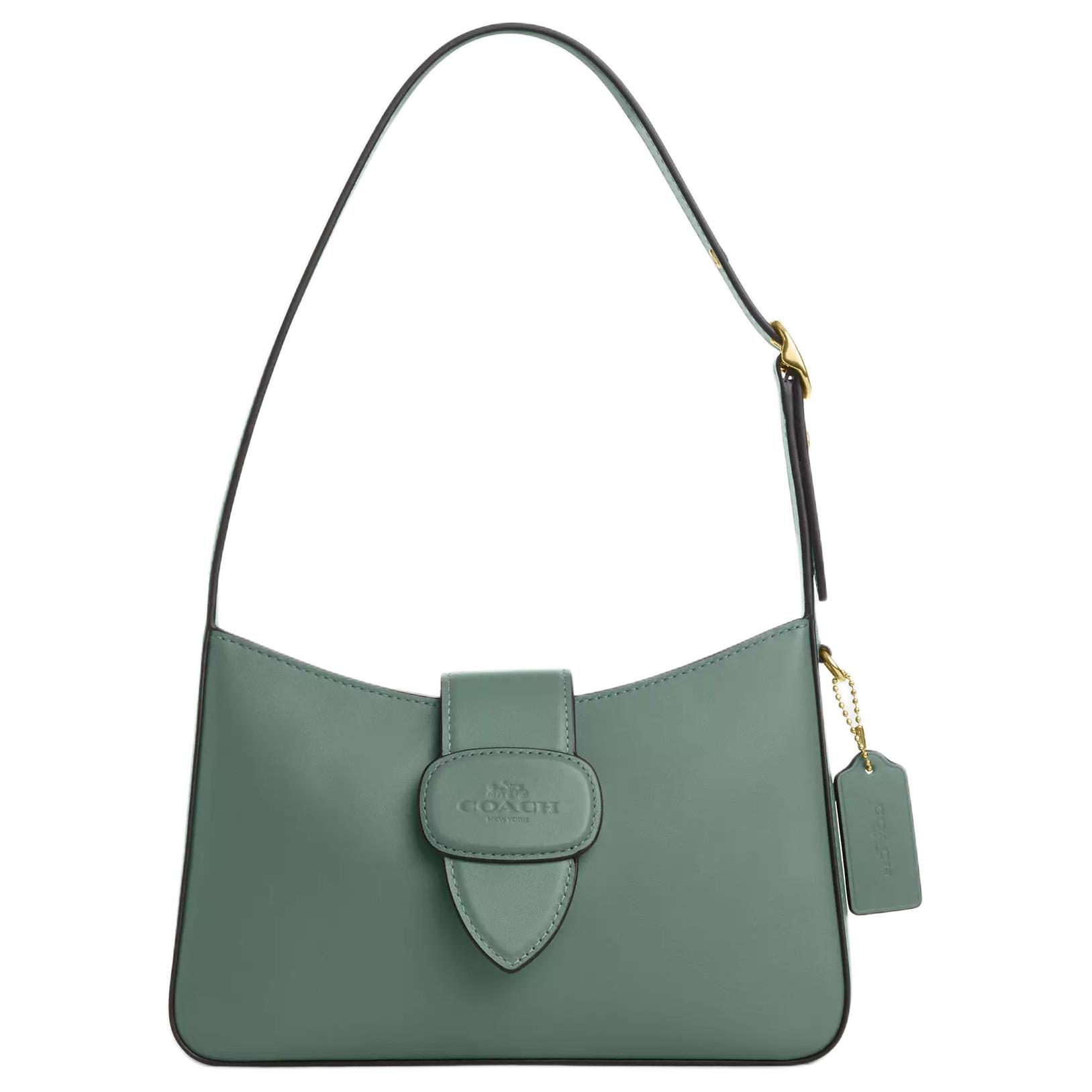 

Coach Eliza 25 Logo Zip Top Medium Handbag Women handbags Sage CAA92-IMO4Q Basic Set (Bag+Dust Bag)