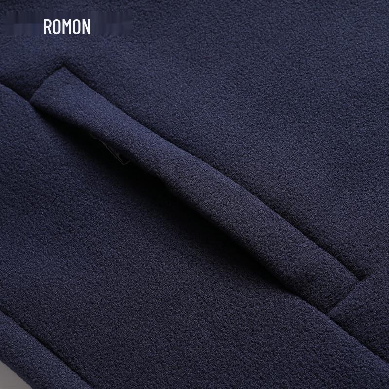 ROMON Men's Autumn/Winter Thickened Fleece Jacket