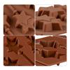 6 Cavity Star Lollipop Mold Chocolate Candy Jelly Cake Cupcake Tops Biscuits Baking Mould