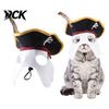Unique Dog Halloween Gear Pet Pirate Hat, Black Hood with Feather, Funny Cat Cosplay Decorative Hat for Small Pets Face Mask Dogs And Cats