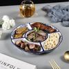 JingQingFu Ceramic Five-Compartment Serving Platter