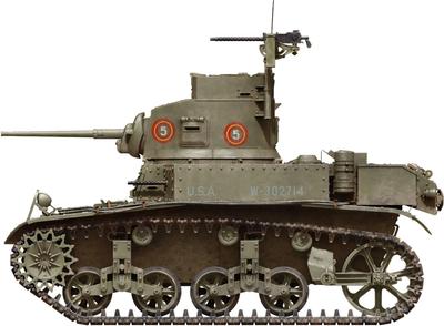 Miniart M3 Stuart Light Tank Late Production Plastic Model Kit MA35432 1/35 (Tank)