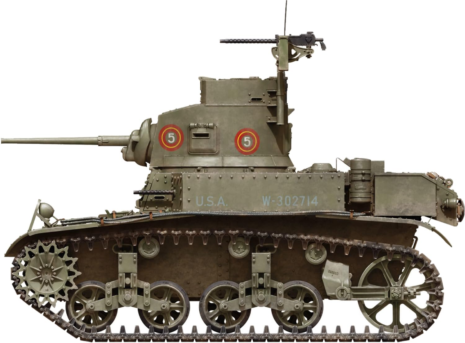 

Miniart Легкий танк M3 Stuart Поздняя модификация Пластиковая модель в наборе MA35432 1/35 (танк)