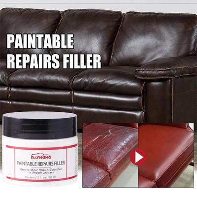 Leder-Füllpaste Überstreichbar Reparaturen Füllstoff Risse Oder Kratzer Reparatur Für Leder Autositzmöbel Lederschuhe O3U7