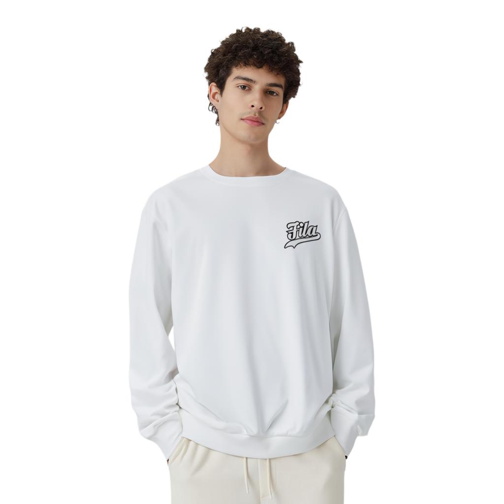 Fila Fusion Sweatshirts Men's Standard White Crew Neck Thickened T11M112207F-WT
