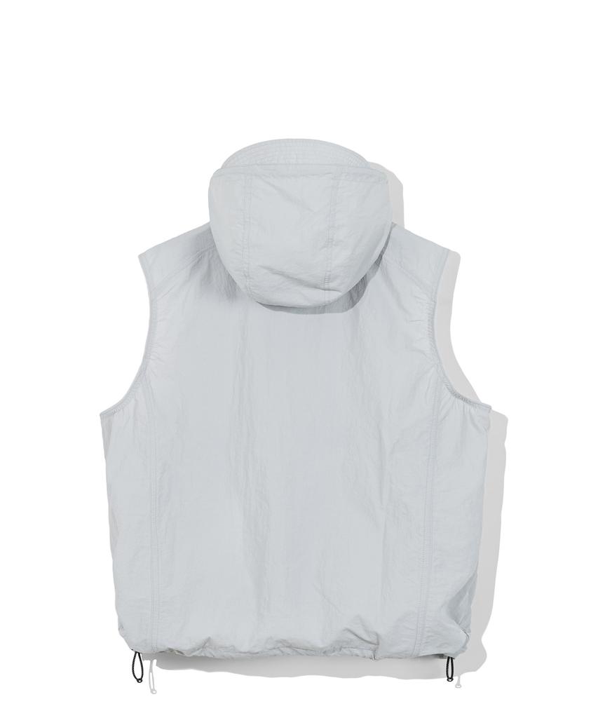 Cgp Utility Nylon Hooded Vest_Light Grey