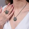 Takı Opal Topaz Kolye Kız Kolye Mizaç High-end Aksesuarları S925 Ayar Gümüş Yeni Kolye