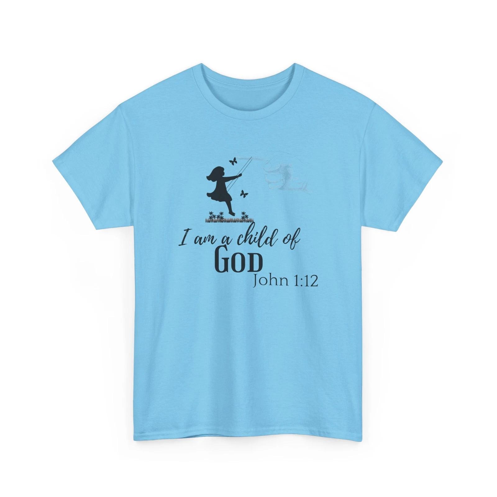 Faithful Child - I Am a Child of God T shirt, Christian Tee, inspirational M