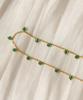 Alleun Silver 925 Chain Gemstone Choker Silk Mini Silver Necklace