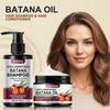 Raw Batana Oil for Hair Growth, Batana Oil Volumizing Hair Care Set Include Shampoo + Hair Mask, Repairs Frizzy Hair, Deep Nourishes Scalp, Smooth Hai