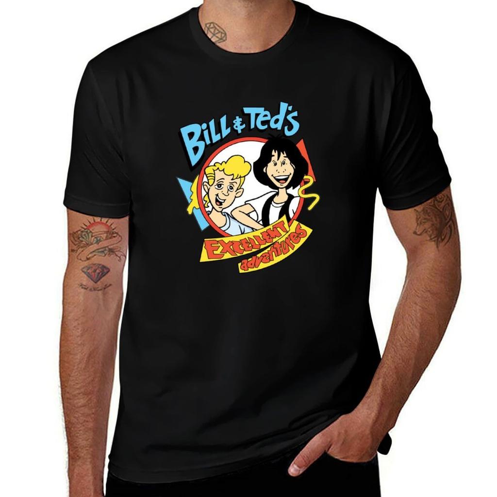 Bill Teds Excellent Adventure Cartoon Tshirt High Quality Durable Tshirt