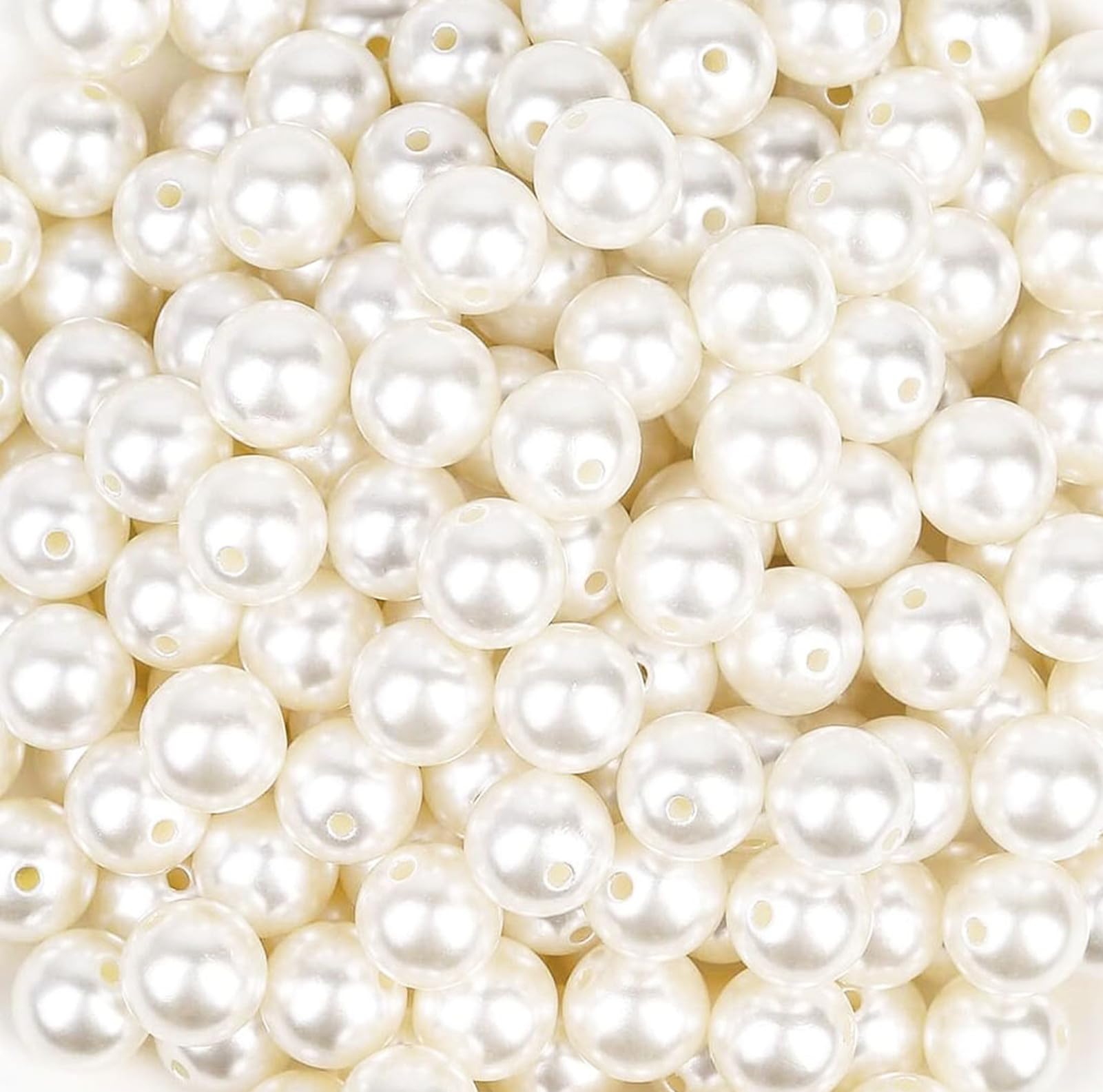 

Жемчужные бусины BetterJonny 170 штук для рукоделия круглые жемчужины с отверстиями белые ручные жемчужные детали в коробке материалы для рукоделия материалы для ручной работы (12 мм Двойные отверстия)…