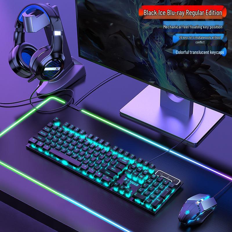Pioneer GX330 Mechanical-Feel Gaming Keyboard & Mouse Set - Luminous for PC/Laptop