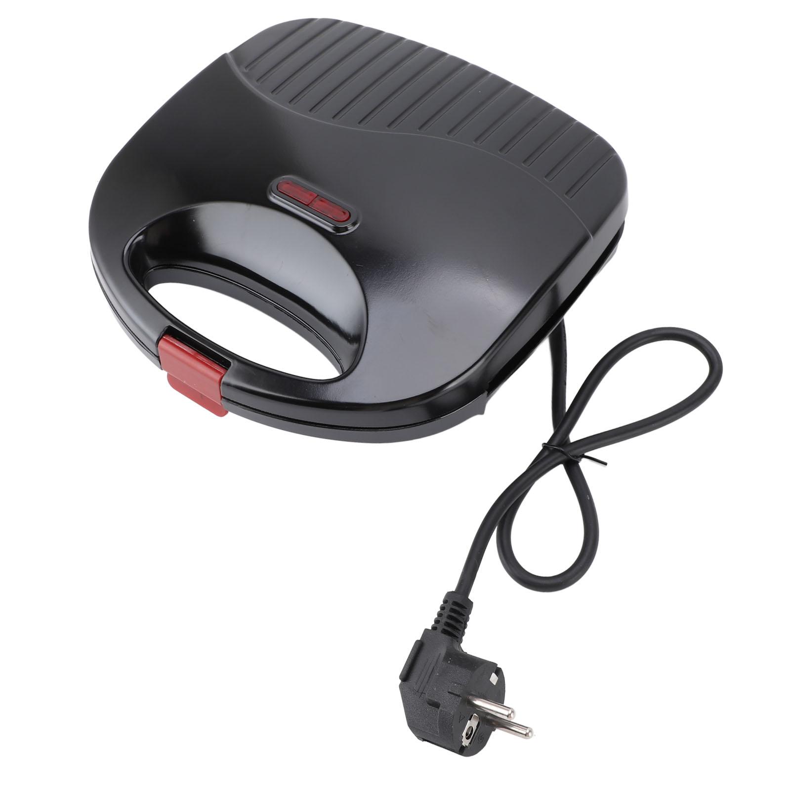 

Электрическая сэндвичница мощностью 750 Вт с антипригарным покрытием, двухсторонним нагревом, безопасной ручкой, легкой очисткой