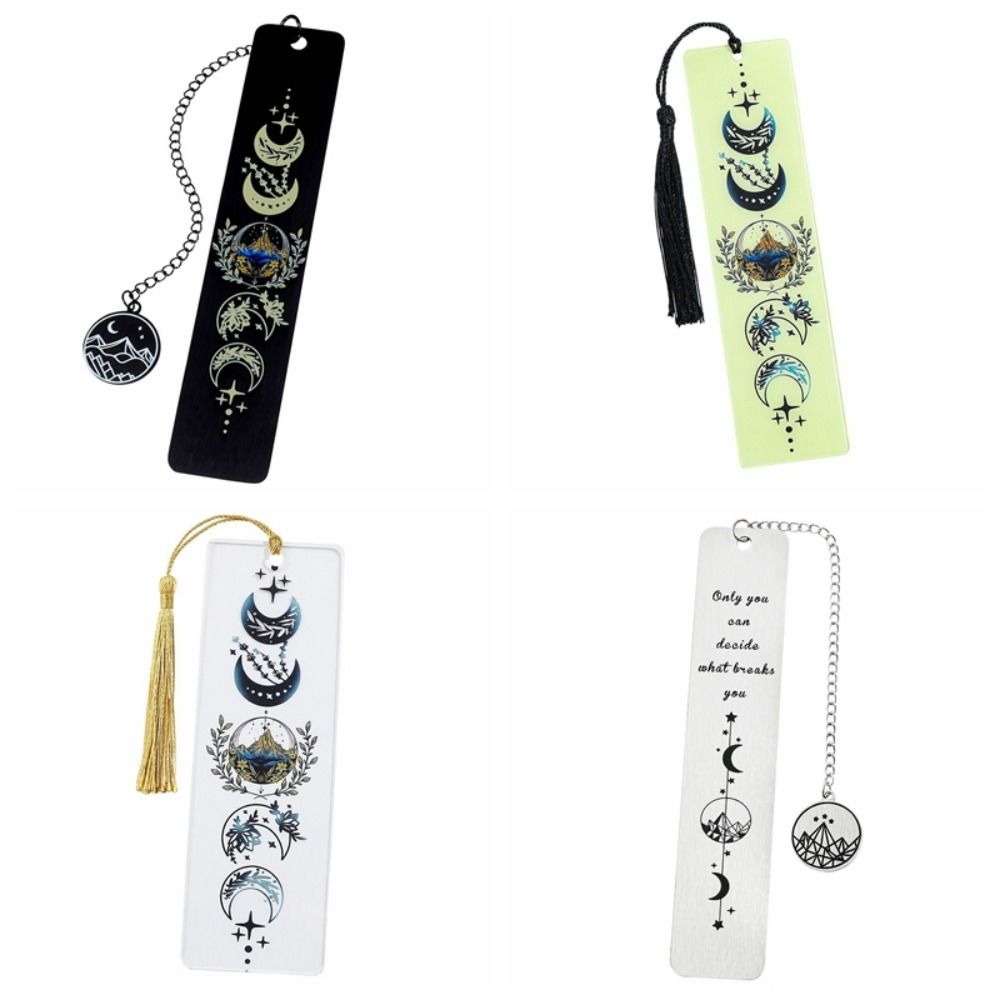 Stainless Steel Acotar Bookmark Text Design Inspirational Bookmark New Moon Mountains Bookmark