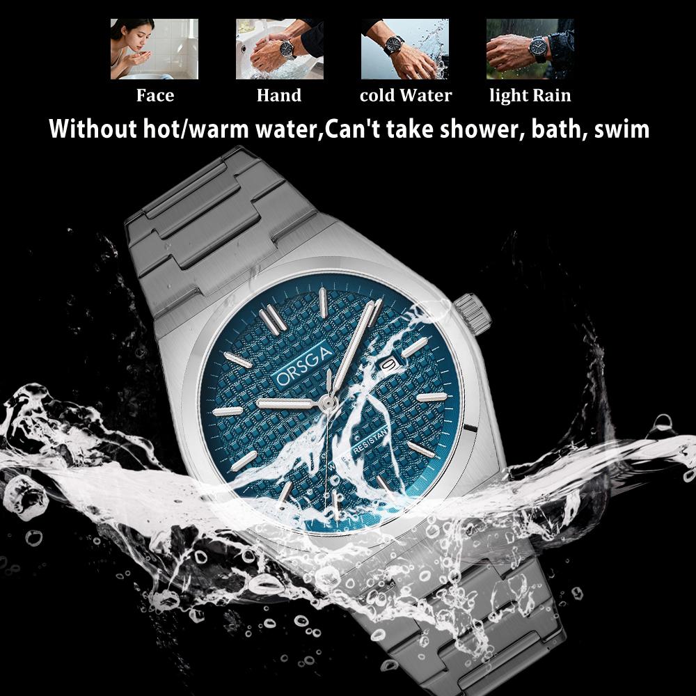 Luxury Man Watch Waterproof Stainless Steel Men Wristwatch Luminous Date Fashion Business Quartz Men's Watches