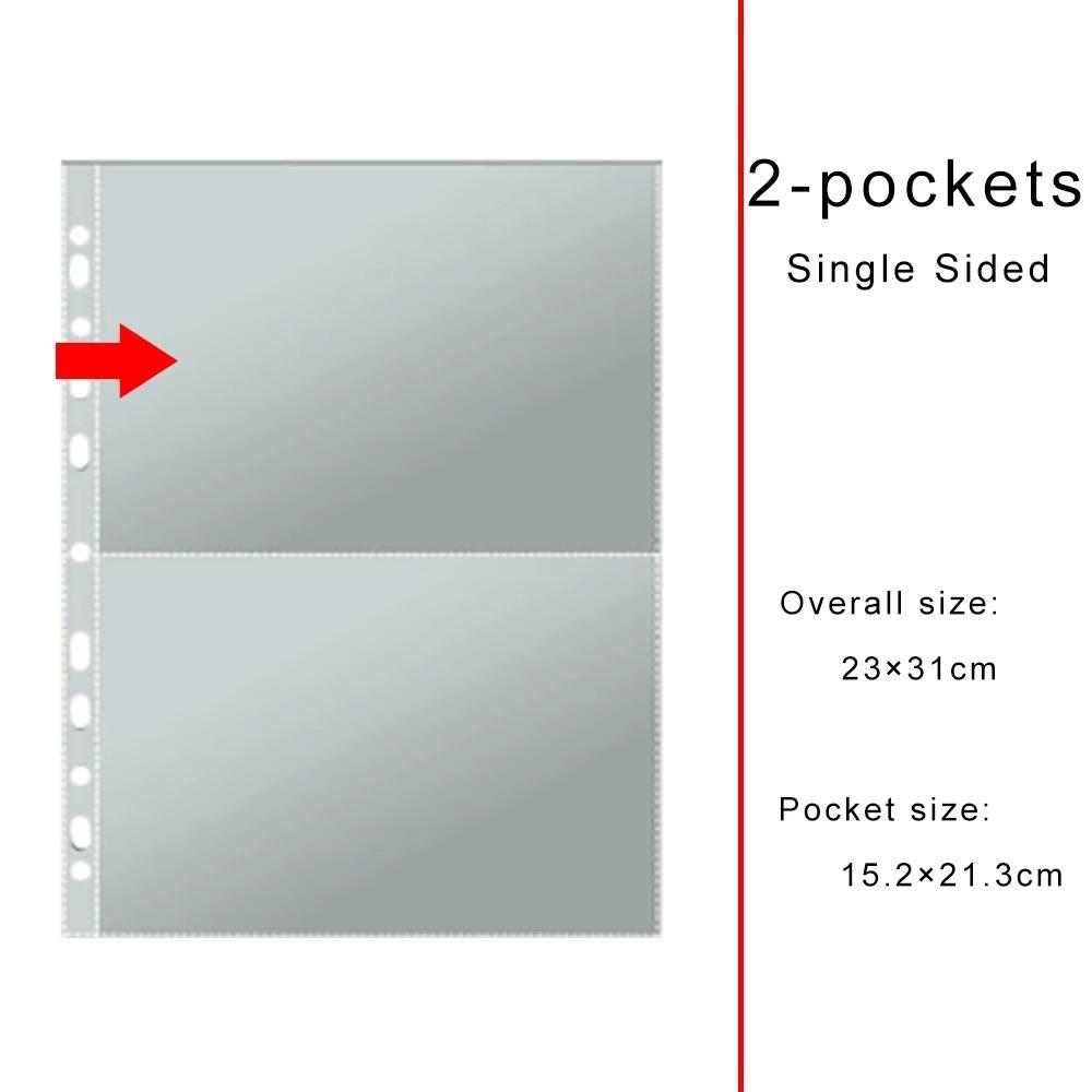 11-Hole Photo Album Pages A4 Photocards Sleeves Binder Refill Inner Page