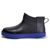 Fashion rain shoes men's short tube adult non-slip water shoes student rain boots fleece thermal rubber shoes work rubber shoes overshoes