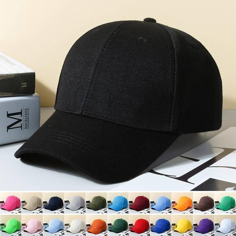 Color Baseball Solid Cap Breathable Headwear Peaked Caps Sunscreen Hat Gift