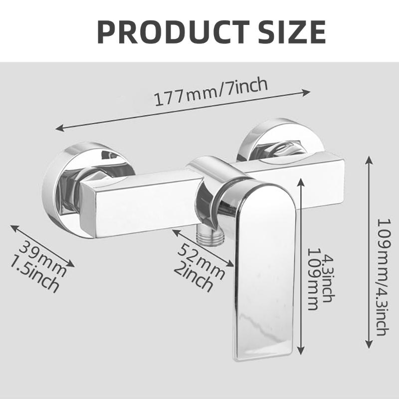 Fashion Single Handle Shower Mixer Bath Faucet Modern Single Lever Shower Faucet Bathroom Tap Elegant Shower Mixer Tap