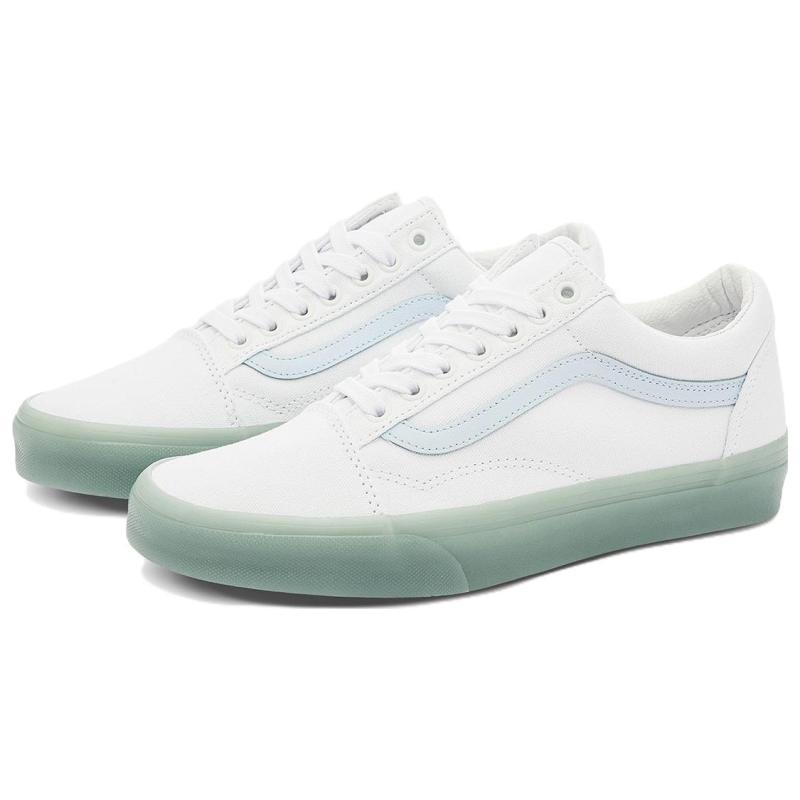 Vans Old Skool Side Stripe Lightweight Wear Resistant Low Top Casual Skate Shoes Unisex Blue Vans VN0000SB650