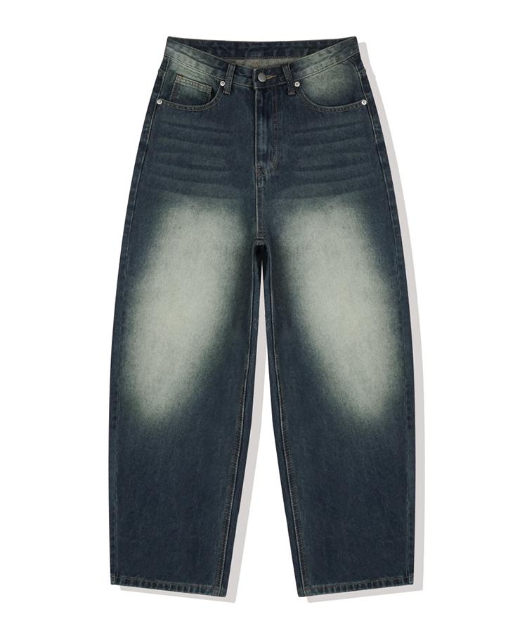 ULIFEZIP [Set] Any Normal Women'S Back Pocket Balloon Wash Wide Denim Pants 9 Colors [Ulzd_0048] (A Type)