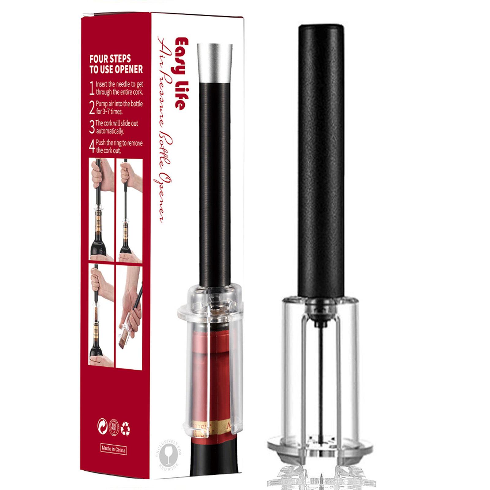 Portable Air Pump Wine Opener Wine Pump Bottle Corkscrew Opener Tools Accessories Pressure for Home Kitchen Accessories