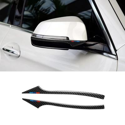 2PCS Adesivo de Para-choque de Colisão de Carro em Fibra de Carbono Protetor de Faixas Anti-Atrito para Espelho Retrovisor para BMW E60 F10 F07 F01 Acessórios para Carro