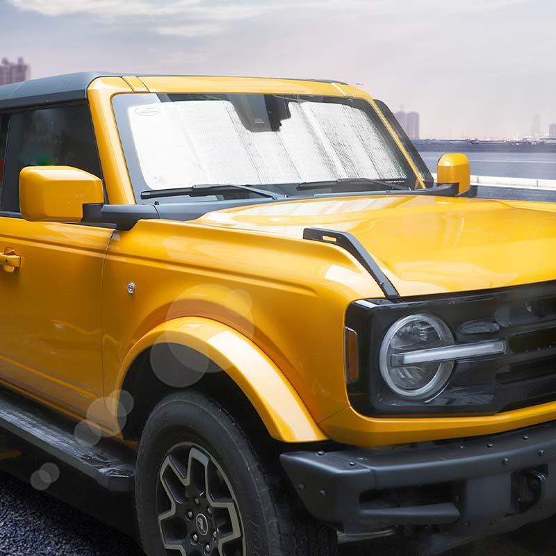 Car Front Windshield Sunshade Window Shade Foldable Sun Visor Cover Fit For Ford Bronco 2021 Up Car Interior Accessories,1 pcs