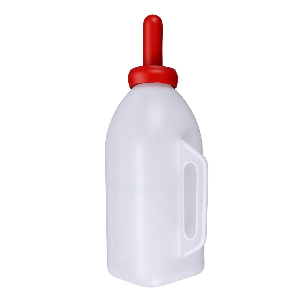 Calf Nursing Bottle 2L Rubber Nipple Calf Milk Feeder Bottle Livestock Supply with Handle for Baby Cattle Lambs Goats