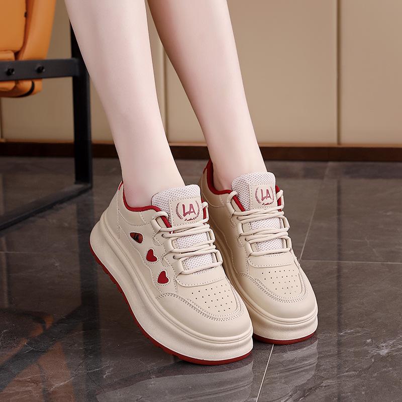 Spring 2025 new thick-soled little white shoes women's fashion student shoes casual strap board shoes women's shoes ZY-1825