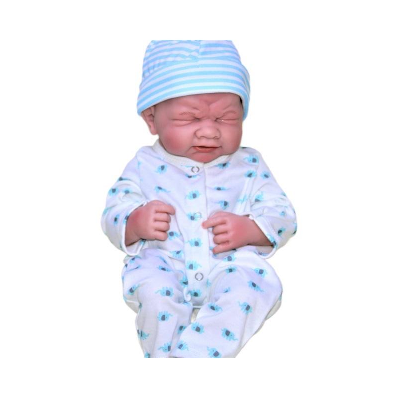 Bambola Reborn Piangente da 14 Pollici/35 cm in Morbido Silicone Vinilico Realistica Bambina Neonato Giocattolo Regalo per Bambini