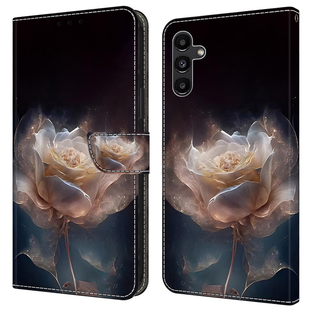 Für Samsung Galaxy S24 Hülle Musterdruck Leder Klapphandyhülle