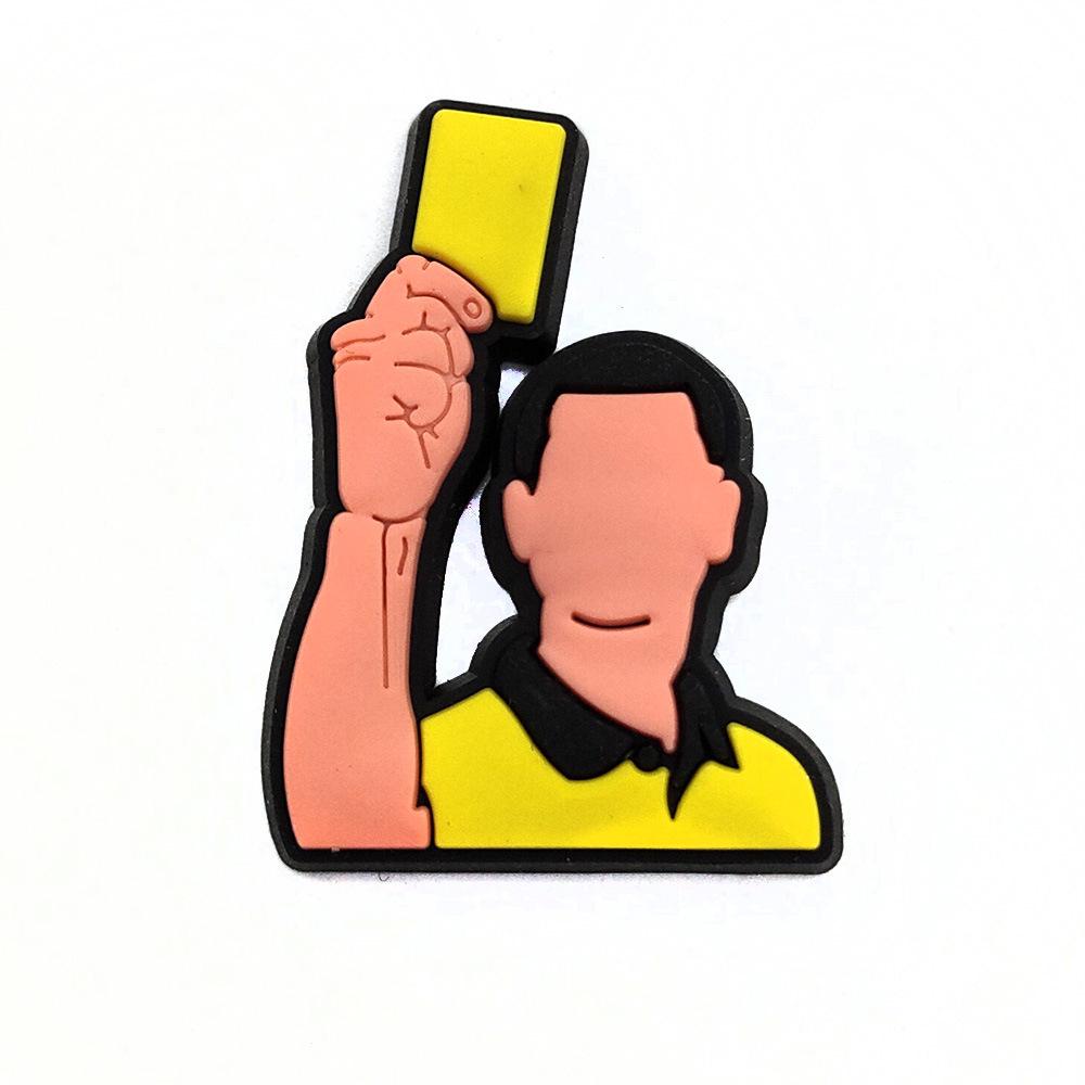 Football Crocs Charms - Soft PVC Shoe Decorations & Accessories