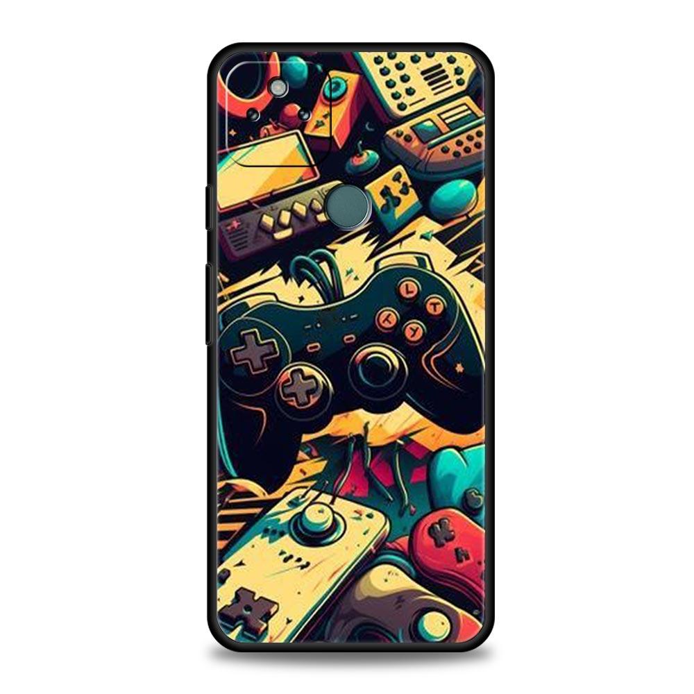 Technology Game Console Phone Case Cover for Google Pixel 10 9 8 7 6 9A 8A 7A 6A Pro Shockproof Soft TPU 10 Pro XL Shell Fundas Pixel 9A