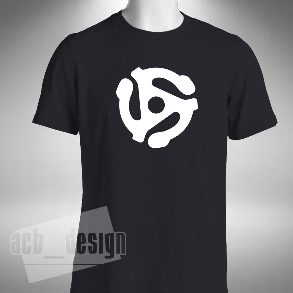 

Vinyl Adapter T-Shirt Various Colours and Sizes Record Insert 45 RPM Small to 5X XL
