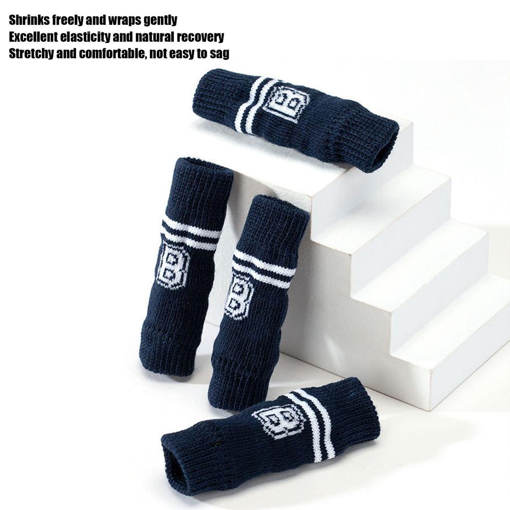 4pcs Dog Elbow Sleeve Dog Elbow Protector Joint  Dirty Resistance Stylish Letter Pattern Pet Elbow Protective Sleeve